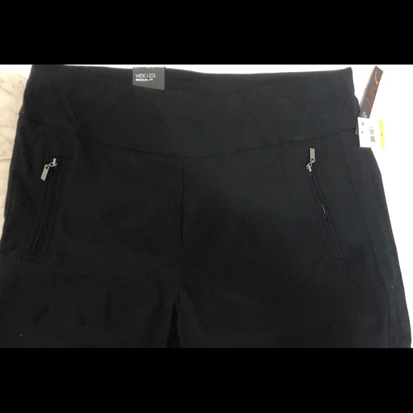 NWT INC Black Wide Leg Dress Pants, Size 14 - Picture 2 of 7